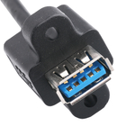 Black Oem / Odm Usb 3.0 Extension Cable Iso9001 Certification