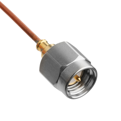 SR047 Semi Rigid RF Coaxial Connectors VITA 67 SMPM Straight Plug To SMA Male Straight Plug